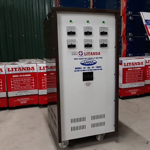 Biến Áp Cách Ly 10KVA 3 Pha Litanda 380V 220V 200V Dây Đồng Chính Hãng