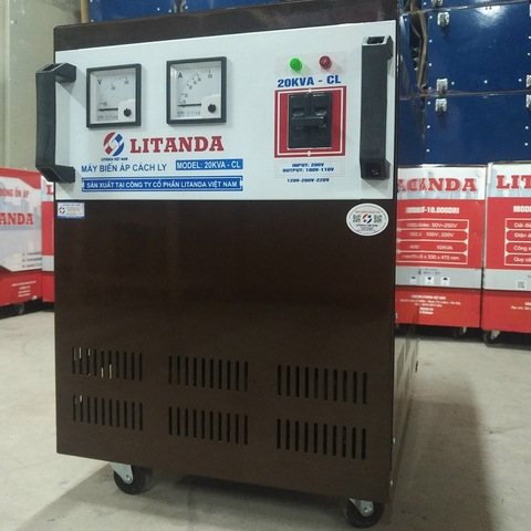 Biến Áp Cách Ly 20KVA 1 Pha LiTanda Chống Giật An Toàn Cho Hộ Gia Đình