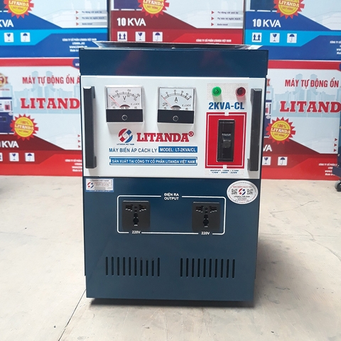 Biến Áp Cách Ly 2KVA 1 Pha LiTanda Dây Đồng Chuyên Dùng Âm Thanh Audio