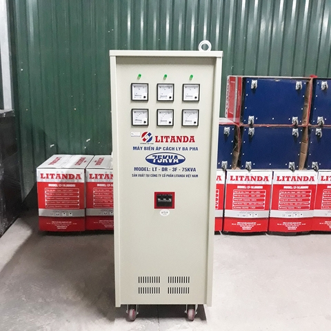 Biến Áp Cách Ly 3 Pha 75KVA Litanda Vào 220V Ra 220/ 200V Đời Mới Nhất Năm 2023