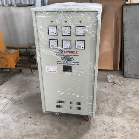 Biến Áp Litanda 100KVA 3 Pha 380V 220V 200V Dây Đồng 100% Loại Tự Ngẫu