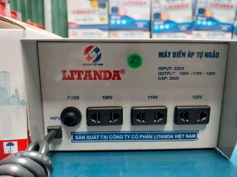 Biến Áp Tự Ngẫu Litanda 3000VA Vào 220V Ra 110V Và 100V Đời Mới Nhất 2023