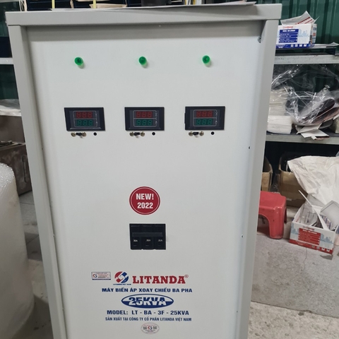 Biến Áp Vô Cấp 25KVA 3 Pha Litanda NEW 2022 Sản Xuất Theo Đơn Đặt Hàng