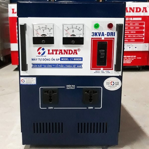 Ổn Áp Litanda 3KVA DR 3KW Input 90V-250V Output 220V/100V Giá Tốt Nhất