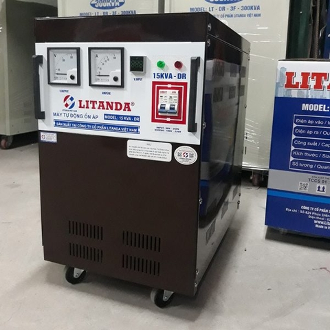 Ổn Áp Litanda 15KVA Dải 50V Đời Mới Nhất