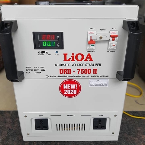 Giá Ổn Áp Lioa 7,5KVA 7.5KW 1 Pha SH-7500 II DRI-7500 II DRII-7500 II