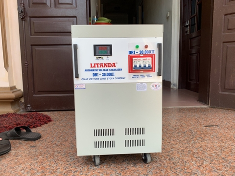 Ổn áp Standa 30KVA DRI (50V-250V) 100% DÂY ĐỒNG Đổi Tên Litanda 30KVA