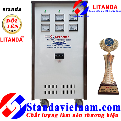 Máy Biến Áp 30KVA 3 Pha Litanda Dây Đồng 100% Bảo Hành 4 Năm Giá Tốt