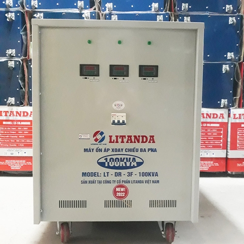 Ổn Áp 100KVA 3 Pha 220V 3 Dây LiTanda Sản Xuât Theo Yêu Cầu