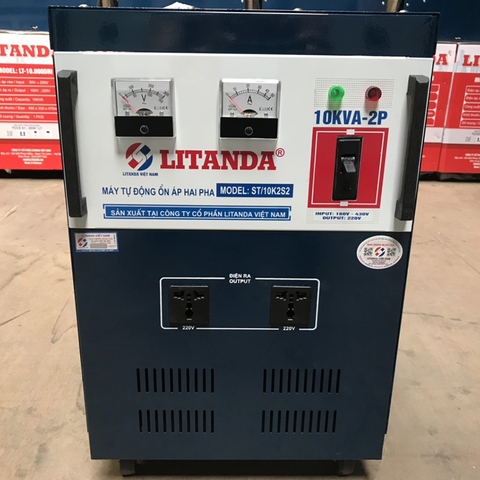 Ổn Áp 2 Pha Lửa 10KVA Litanda NEW 2024 Dây Đồng 100% Giá Bao Nhiêu