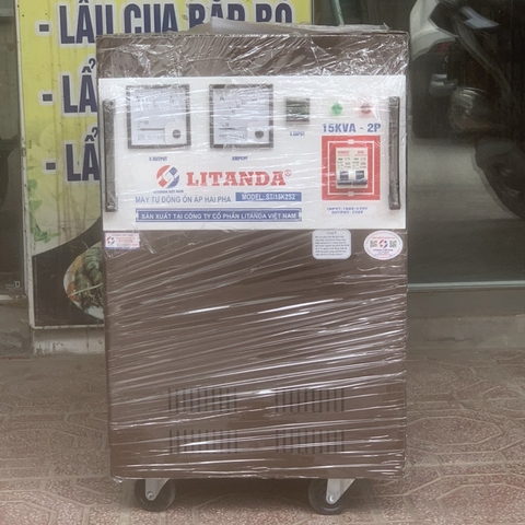 Ổn Áp 2 Pha Lửa Litanda 15KVA Thế Hệ Mới 2020 Dây Đồng 100% Chính Hãng