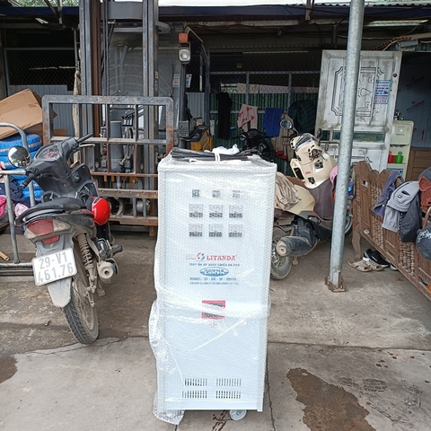 Ổn Áp 20KVA 3 Pha Dải 160V-430V Litanda NEW 2022 Đồng Hồ Led Điện Tử