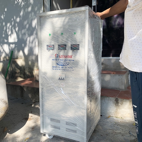 Ổn Áp 30KVA 3 Pha Litanda Dải 160V-430V Đời Mới Đồng Hồ Led Điện Tử