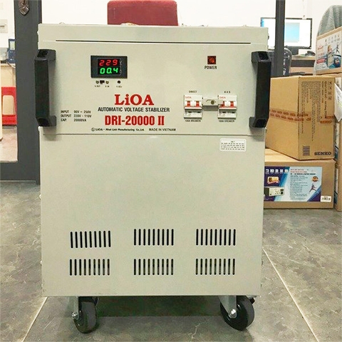 Ổn Áp Lioa 20KVA DRI 1 Pha Đèn Led Điện Tử Đời Mới 2023