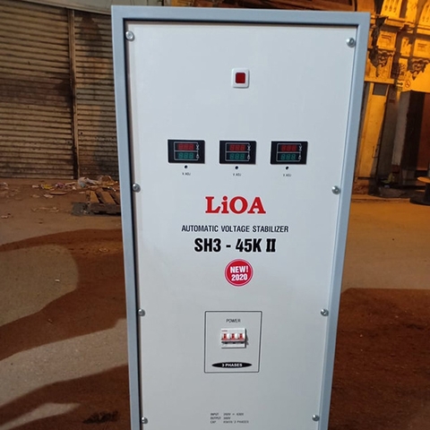 ỔN ÁP LIOA 45KVA 3 PHA 45KW SH3-45K II GIÁ BAO NHIÊU TIỀN MODEL 2024