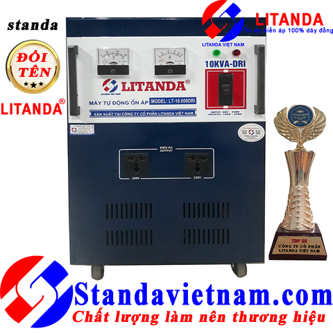 Ổn áp Litanda 10KVA dải 50V - 250V Model Mới Nhất 2024