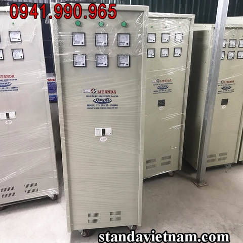 Ổn Áp Litanda 150KVA 3 Pha NEW 2024 Dây Đồng 100% Chính Hãng BH 4 Năm