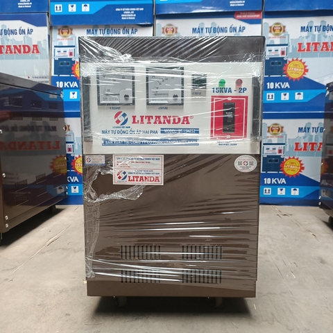 Ổn Áp Litanda 15KVA 2 Pha Lửa Dây Đồng 100% Đời Mới 2023