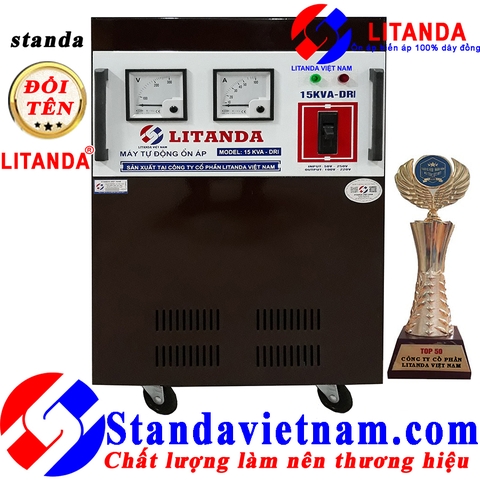 Ổn Áp Litanda 15KVA Dải 50V DRI Thế Hệ Mới 2020 Dây Đồng 100% Giá Tốt