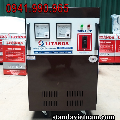 Ổn Áp Litanda 20KVA 2 Pha Lửa NEW 2020 Dây Đồng 100% Chính Hãng Giá Rẻ