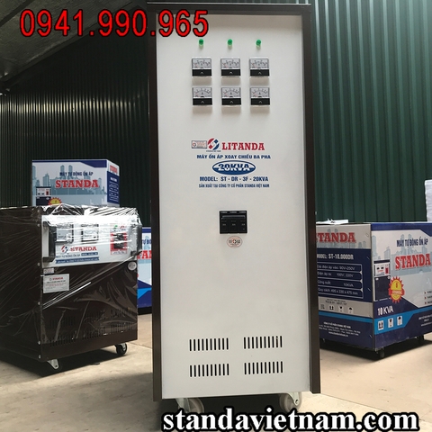 Ổn Áp Litanda 20KVA 3 Pha Dải 160V & 260V Đời Mới 2020 Dây Đồng 100%