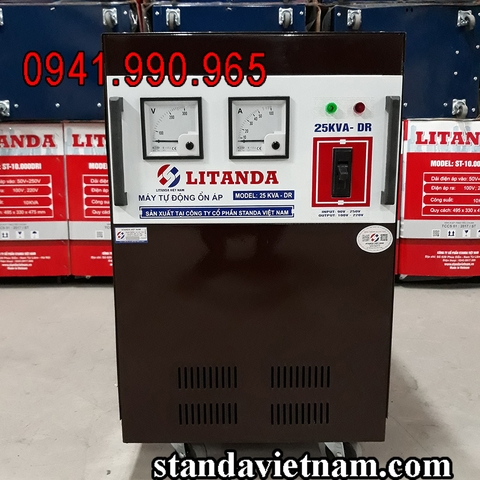 Ổn Áp Litanda 25KVA DR Dải 90V NEW 2020 Dây Đồng Chính Hãng BH 4 Năm