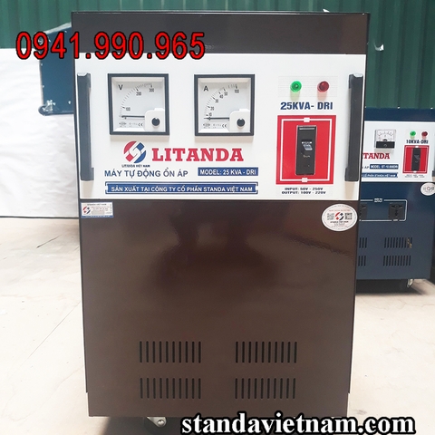 Ổn Áp Litanda 25KVA DRI Dải 50V Thế Hệ Mới 2020 Dây Đồng Giá Bao Nhiêu