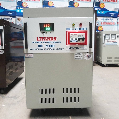 Ổn áp Standa 25KVA DR (90V-250V) Dây Đồng Đổi Tên Ổn Áp Litanda 25KVA