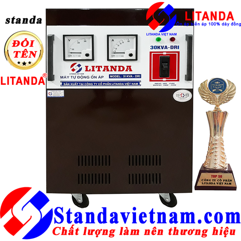 Ổn Áp Litanda 30KVA DRI Dải 50V-250V Thế Hệ Mới 2020 Dây Đồng 100%