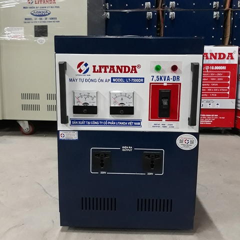 Ổn Áp Litanda 7,5KVA DR Dải 90V-250V Dây Đồng Giá Bao Nhiêu Tiền