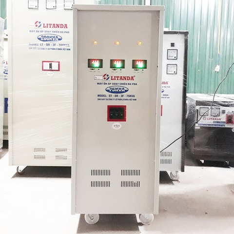 Ổn Áp Litanda 75KVA 3 Pha Dải 260-430V Đời Mới NEW 2022 Chính Hãng