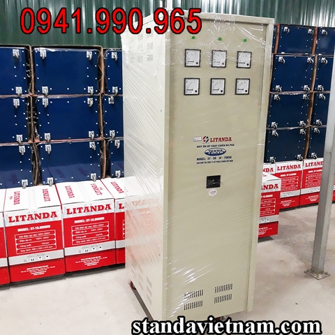 Ổn Áp Litanda 75KVA 3 Pha Thế Hệ Mới 2024 Dây Đồng 100% Giá Bao Nhiêu