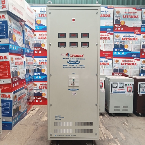 Transformer 380V To 220V 200V 100KVA 3 Pha Litanda Chính Hãng