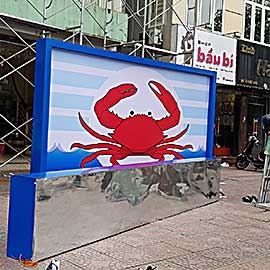 Làm biển quảng cáo nhà hàng bằng biển alu chữ nổi và kết quả 1200 khách một ngày!