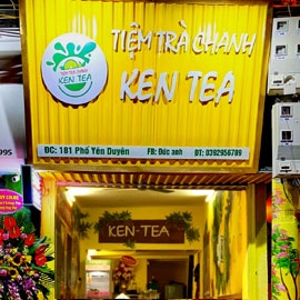 Why làm biển cửa hàng trà chanh cứ phải là tôn vàng?