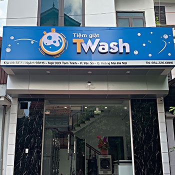 Làm biển hiệu giặt là tại Hà Nội
