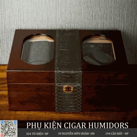 Hộp bảo quản cigar kèm phụ kiện Lubinski - YJA-60019