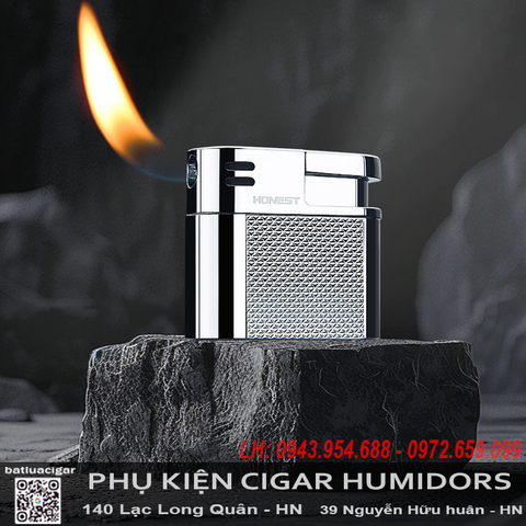Bật lửa hút tẩu Honest BCZ827-1 chính hãng – Thiết kế nhỏ gọn, ngọn lửa ngang tiện lợi, phong cách hiện đại