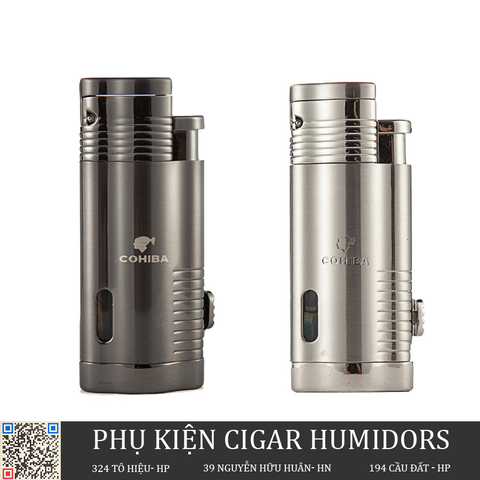 COB-32 bật cigar 3 tia kèm đục nhìn được gas