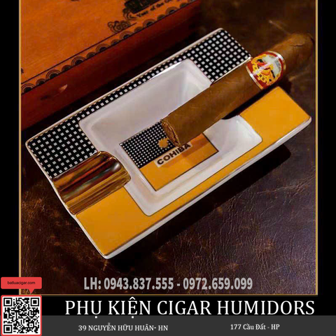 Gạt tàn xì gà 2 điếu Cohiba G281