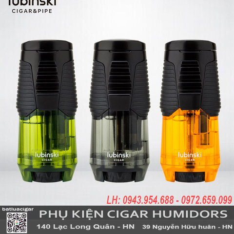 Bật Lửa Lubinski YJA-10059 Chính Hãng – Trong Suốt, Có Gác Điếu, Chỉnh Lửa Dễ Dàng, Giá Rẻ, 3 Màu Lựa Chọn