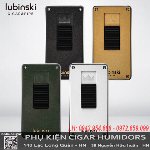 Bật Lửa Khò 2 Tia Lubinski YJA-10065 – Có Đục Cigar, Nhỏ Gọn, Sang Trọng, Chính Hãng