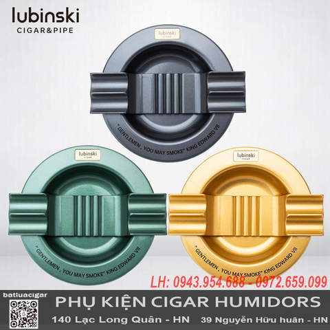 Gạt Tàn Cigar 4 Điếu Lubinski YJA-20039 – Hợp Kim Kẽm Cao Cấp, Đa Màu, Sang Trọng, Chính Hãng