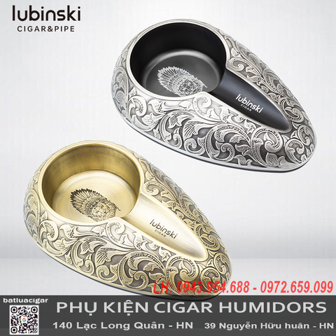 Gạt Tàn Cigar 1 Điếu Lubinski YJA-20046 – Hợp Kim Kẽm Cao Cấp, Phong Cách Ả Rập Cổ, Sang Trọng Cá Tính