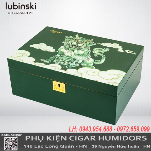Hộp Đựng Cigar Gỗ Tuyết Tùng Lubinski YJA-60052 | Chính Hãng, Sức Chứa 100 Điếu