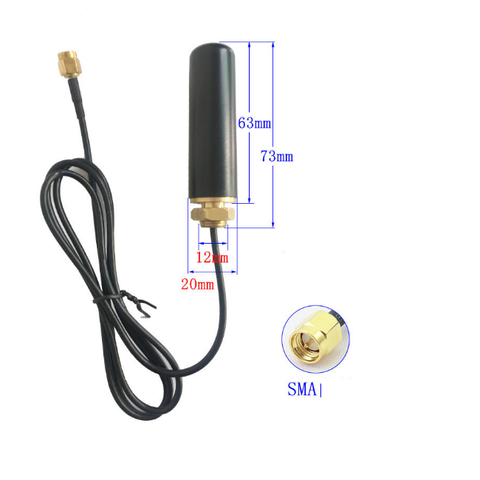 Anten 2.4G 5dBi hình trụ chống nước Cáp 1m