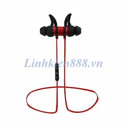 Tai nghe Bluetooth thể thao Sport-In-Ear Bluetooth 4.2 stereo bass màu đỏ