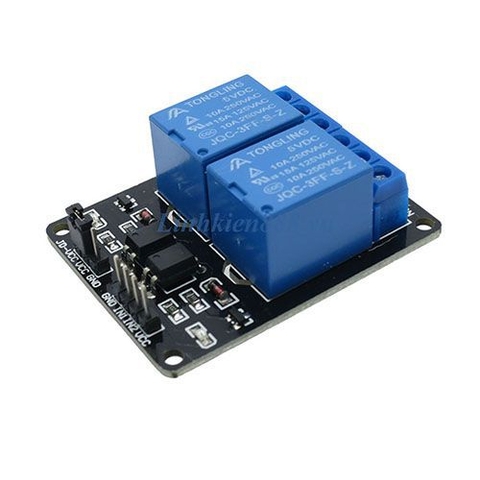 Module Relay 2 Kênh 5V-220V 10A Cách ly Quang