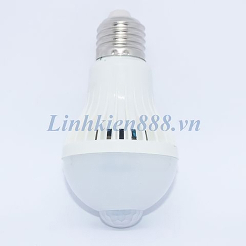 Đèn LED 7W cảm biến hồng ngoại điện áp AC 85-265V