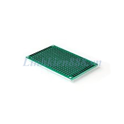 PCB xanh lá Đục Lỗ 2 Mặt kích thước 4x6cm